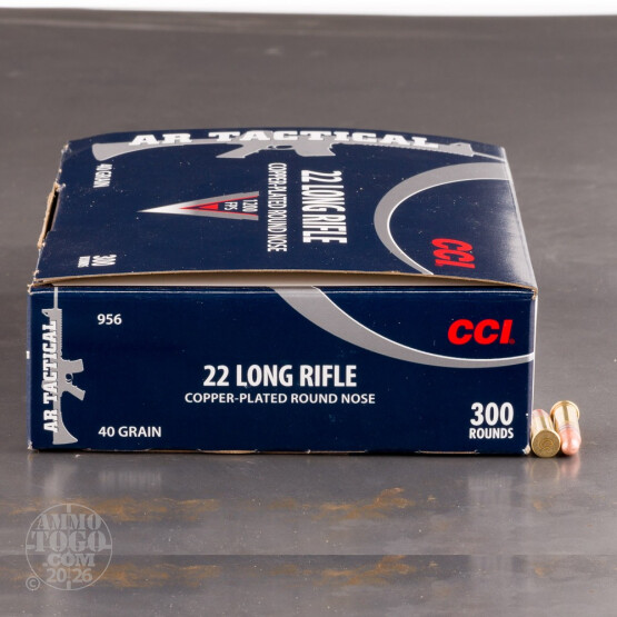300rds - 22LR CCI AR Tactical 40gr. CPRN Bulk Pack Ammo