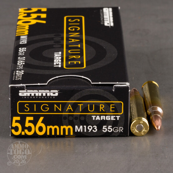 500rds – 5.56x45 Ammo Inc. 55gr. FMJ M193 Ammo