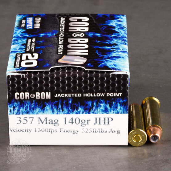 20rds - 357 Mag Corbon 140gr. HP Ammo