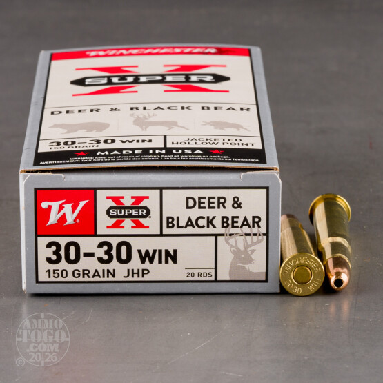 20rds - 30-30 Winchester Super-X 150gr. Hollow Point Ammo