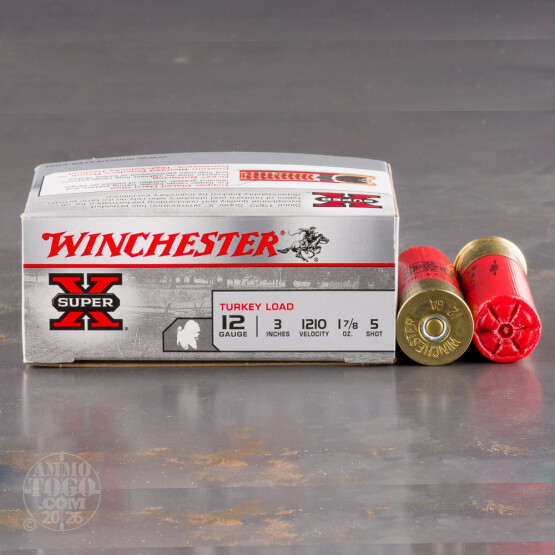 10rds - 12 Gauge Winchester Super-X 3"  1 7/8oz.  #5 Turkey Load