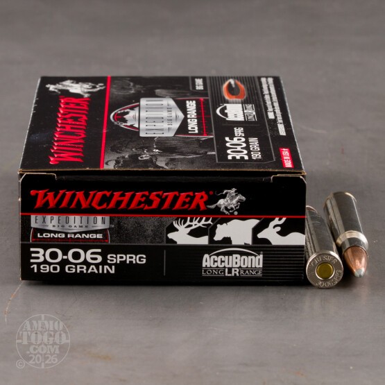 20rds – 30-06 Winchester Expedition Big Game 190gr. AccuBond LR Ammo