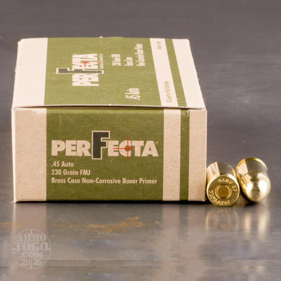 45 ACP - 230 gr FMJ - Fiocchi Perfecta - 1000 Rounds