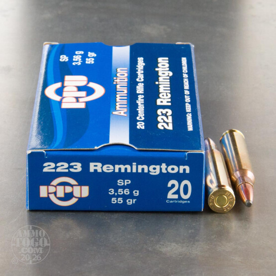 20rds - 223 Prvi Partizan 55gr. Soft Point Ammo