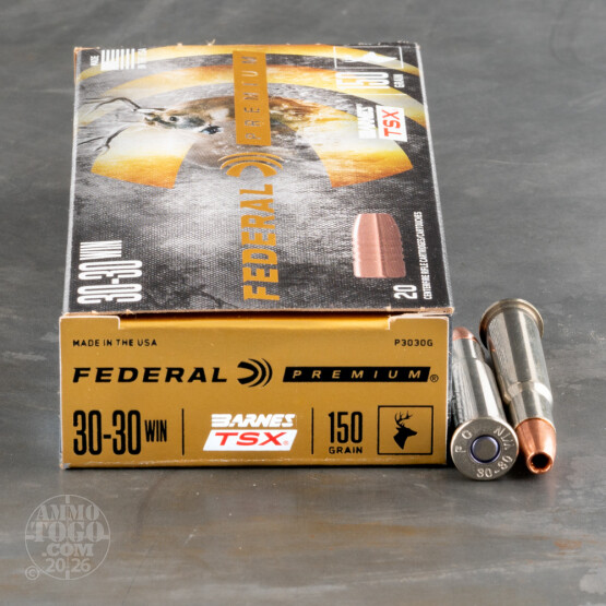 20rds – 30-30 Federal 150gr. Barnes TSX Ammo