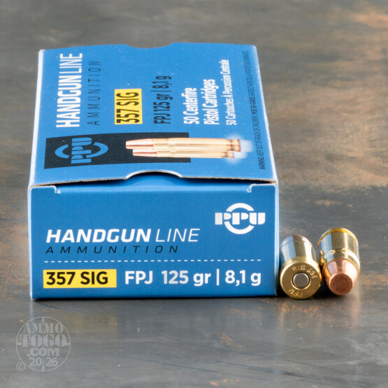 1000rds - 357 SIG Prvi Partizan 125gr. FMJ Ammo