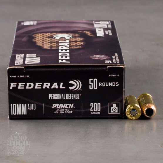 500rds – 10mm Federal Punch 200gr. JHP Ammo