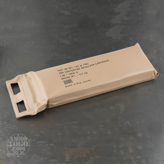 300rds - 38 Special PMC Battle Pack 132gr. FMJ Ammo