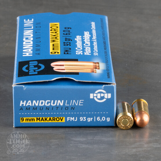 1000rds – 9x18 Makarov Prvi Partizan 93gr. FMJ Ammo