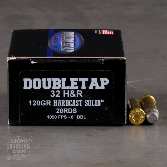 20rds – 32 H&R Magnum Doubletap 120gr. Hard Cast Ammo