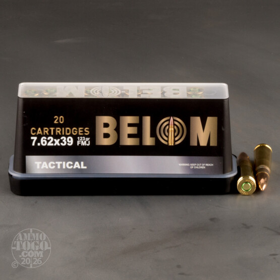 20rds – 7.62x39 Belom 123gr. FMJ Ammo
