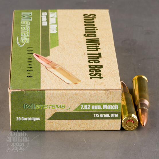 500rds – 7.62x51 IMI 175gr. OTM Ammo