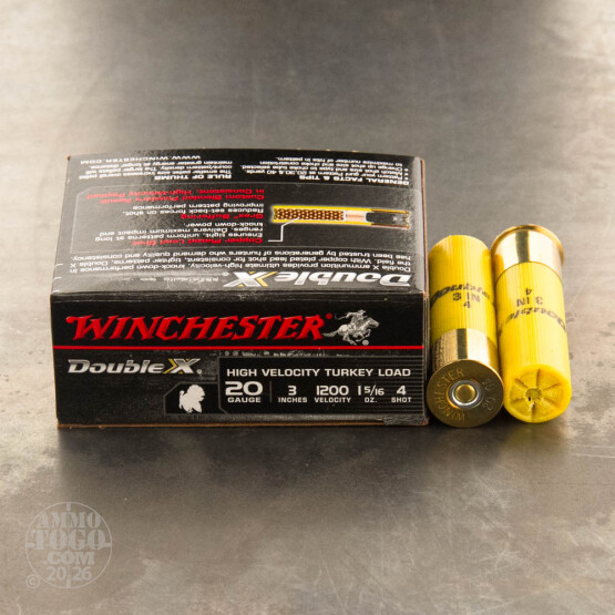 10rds - 20 Gauge Winchester Supreme High Velocity 3" 1 5/16oz. #4 Turkey Load