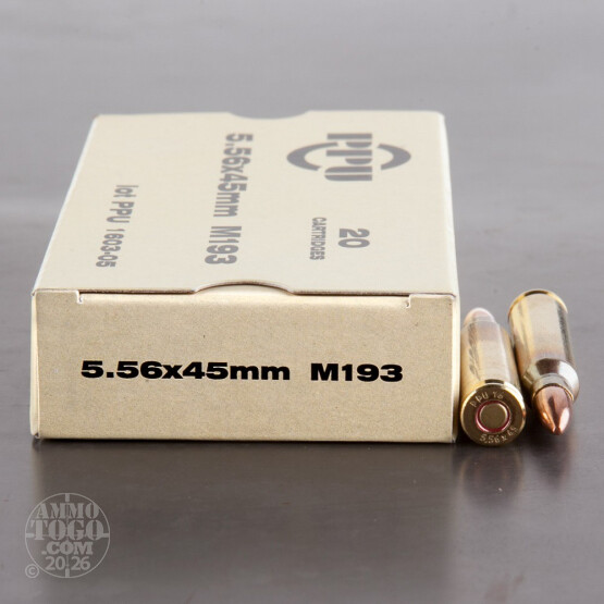 20rds – 5.56x45mm Prvi Partizan 55gr. FMJ Ammo