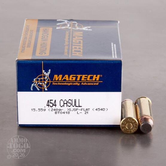 20rds - 454 Casull Magtech 240gr. SJSP