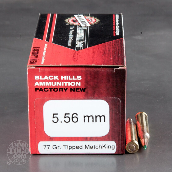 500rds – 5.56x45 Black Hills 77gr. TMK Ammo