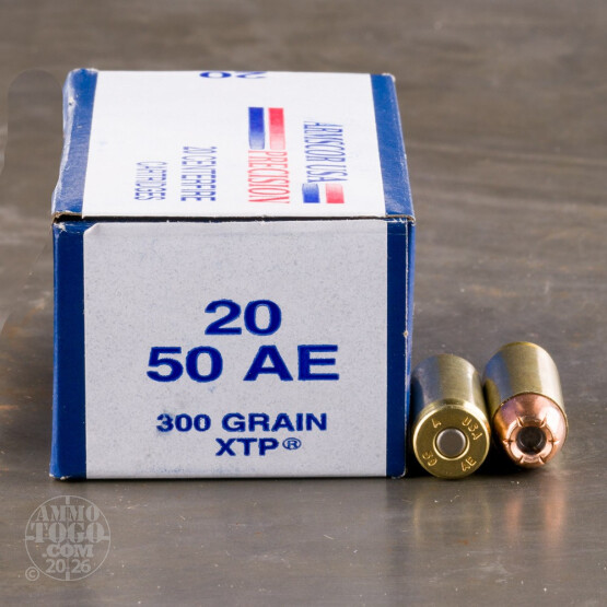 400rds - 50 Action Express Armscor USA 300gr. XTP JHP Ammo