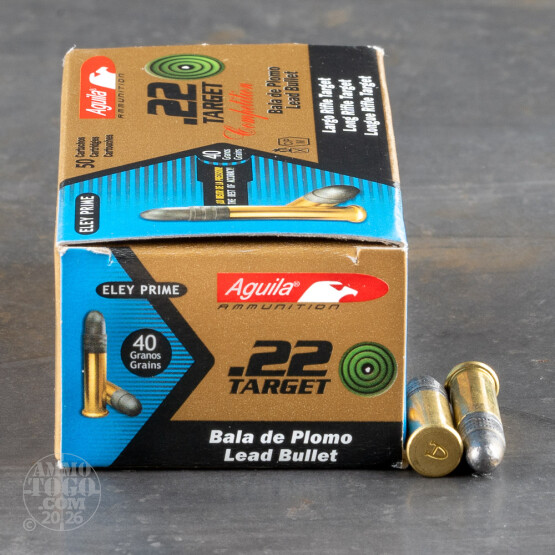 500rds – 22 LR Aguila Target Competition 40gr. LRN Ammo