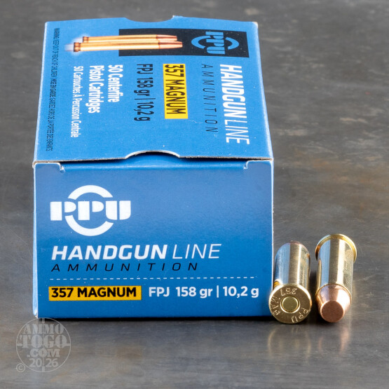 500rds – 357 Magnum Prvi Partizan 158gr. FPJ Ammo