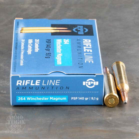 20rds – 264 Win Mag Prvi Partizan 140gr. PSP Ammo