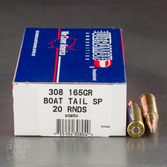 200rds - 308 Win Ultramax 165gr. BTSP Ammo