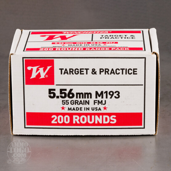 800rds – 5.56x45 Winchester USA 55gr. FMJ Ammo