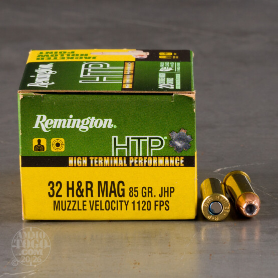 20rds – 32 H&R Magnum Remington HTP 85gr. JHP Ammo