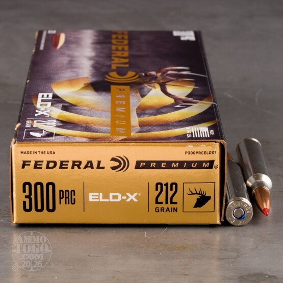 20rds – 300 PRC Federal 212gr. ELD-X Ammo