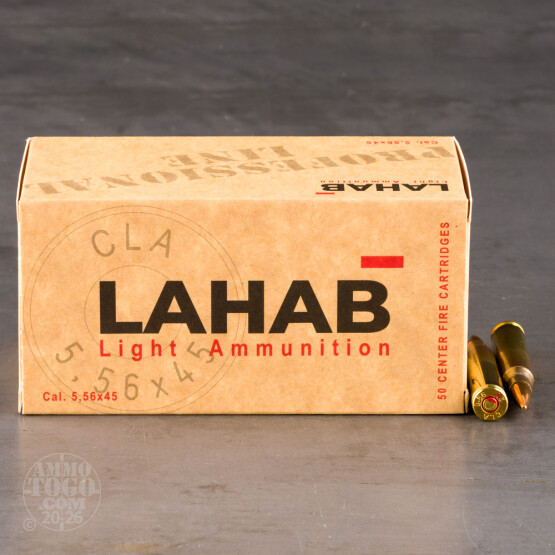 500rds – 5.56x45 Lahab 55gr. FMJ Ammo