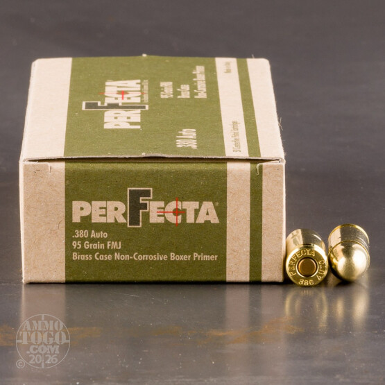 380 Auto - 95 gr FMJ - Fiocchi Perfecta - 1000 Rounds
