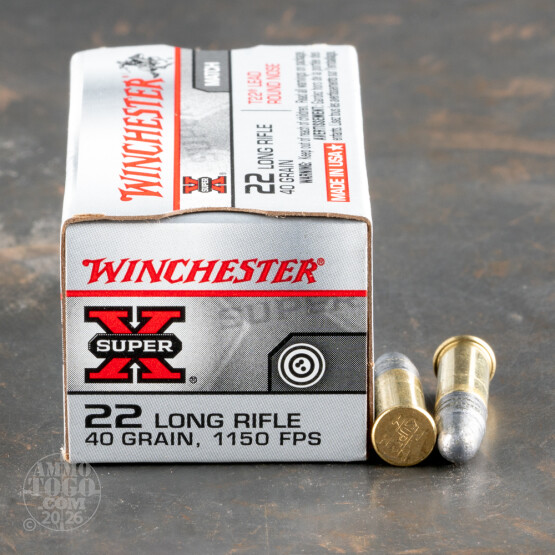 500rds - 22LR Winchester 40gr. Standard Velocity Round Nose Ammo