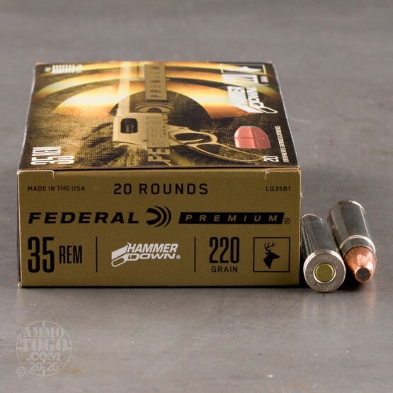 20rds – 35 Remington Federal HammerDown 220gr. Bonded SP Ammo