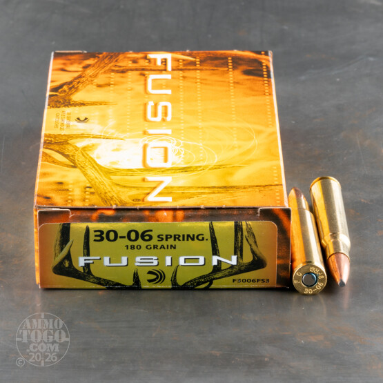 20rds - 30-06 Federal Fusion 180gr. SP Ammo
