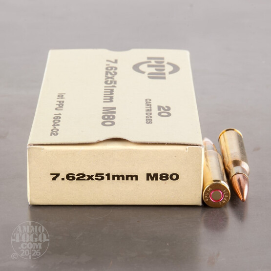 500rds - 7.62x51mm Prvi Partizan 145gr. FMJBT Ammo