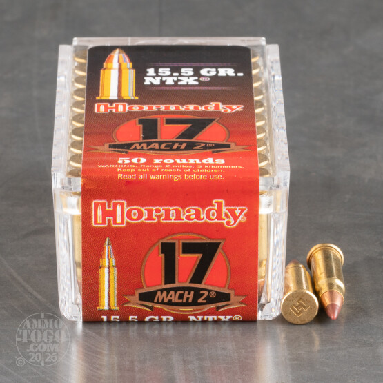 500rds – 17 Mach 2 Hornady Varmint Express 15.5gr. NTX Ammo