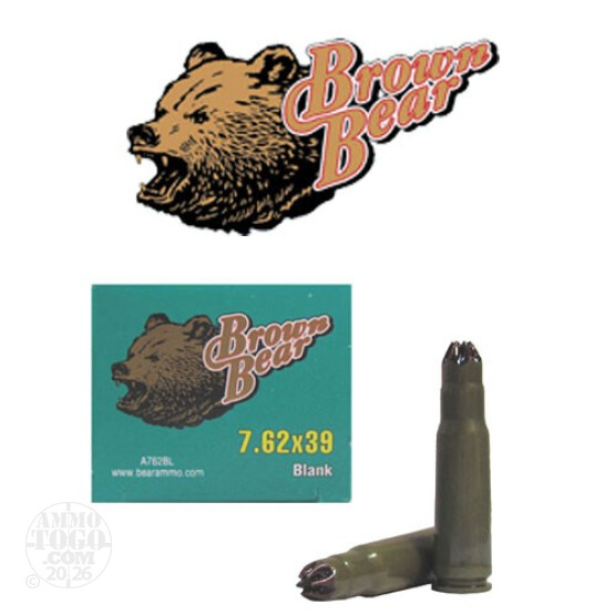 1000rds - 7.62x39 Brown Bear BLANKS