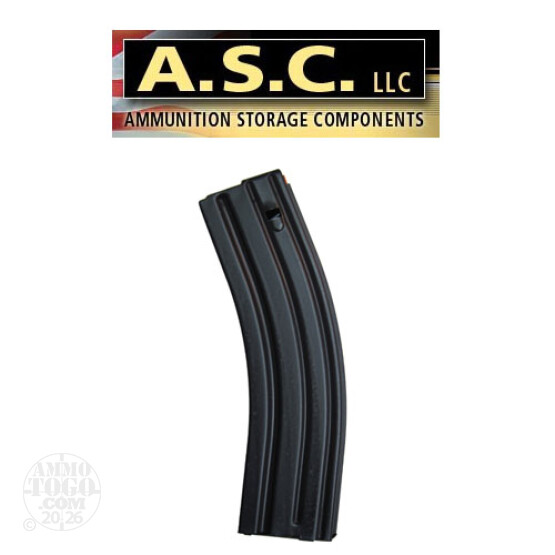 1 - ASC AR-15 .223 / 5.56 Stainless Steel 40rd. Magazine Orange Follower