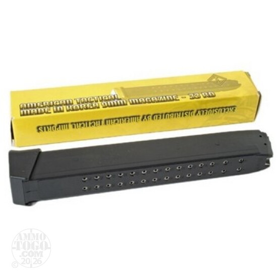 1 - KCI Glock 17/18 9mm 33rd. Magazine (Fits All 9mm Glocks)