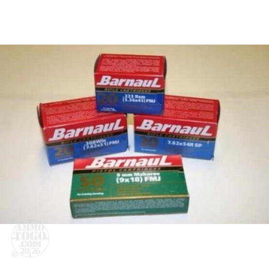1000rds - .308 Barnaul 140gr. Soft Point Ammo