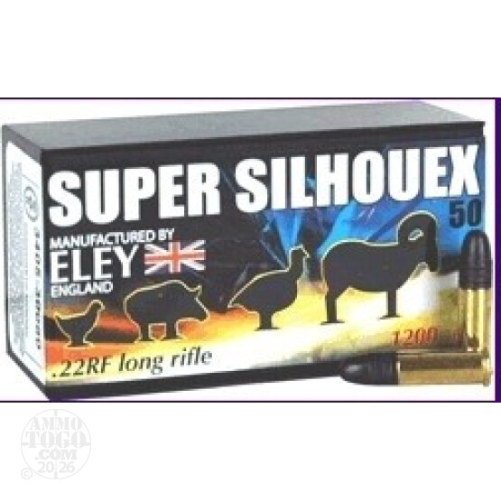 5000rds - 22LR Eley Super Silhouex 40gr. Solid Point Ammo