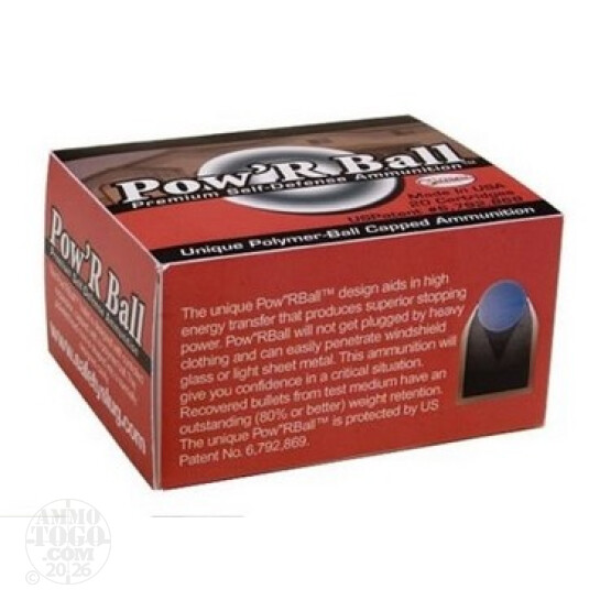 20rds - 9x18 Makarov Corbon Pow'RBall 70gr. Ammo
