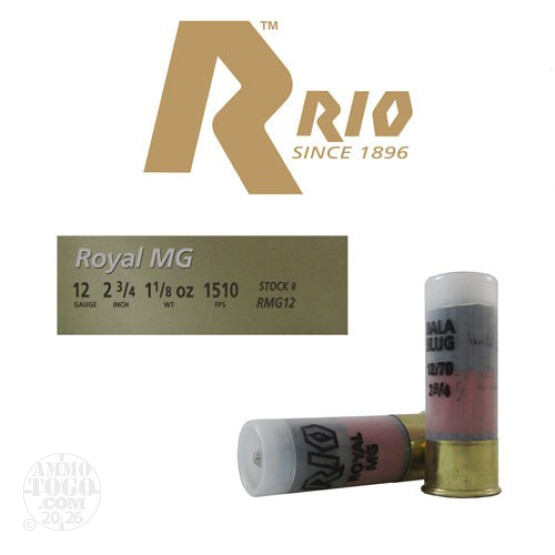 250rds - 12 Gauge Rio 2 3/4" 1 1/8oz. Armored Slug Ammo