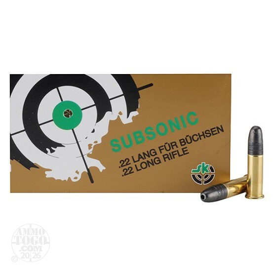 100rds - 22LR SK Sub-Sonic 40gr. Hollow Point Ammo