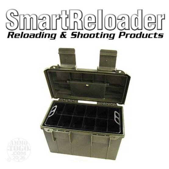 1 - SmartReloader #50 Modular Ammo Box w/ Modular Storage Trays OD Green