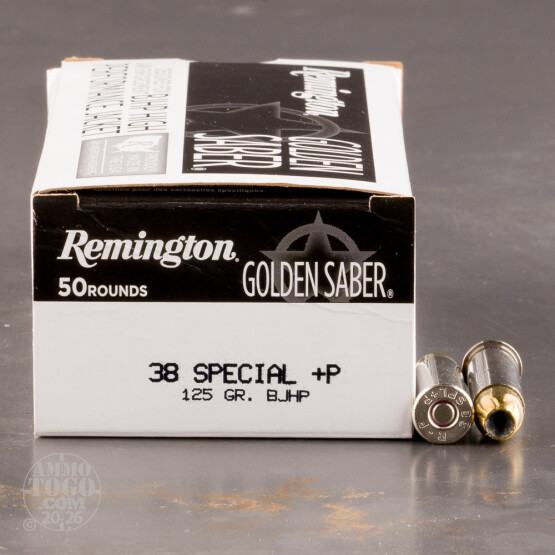 500rds - 38 Special +P Remington Golden Saber 125gr. JHP Ammo