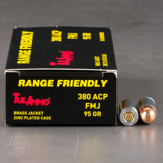 1000rds – 380 ACP Tula 95gr. FMJ Ammo