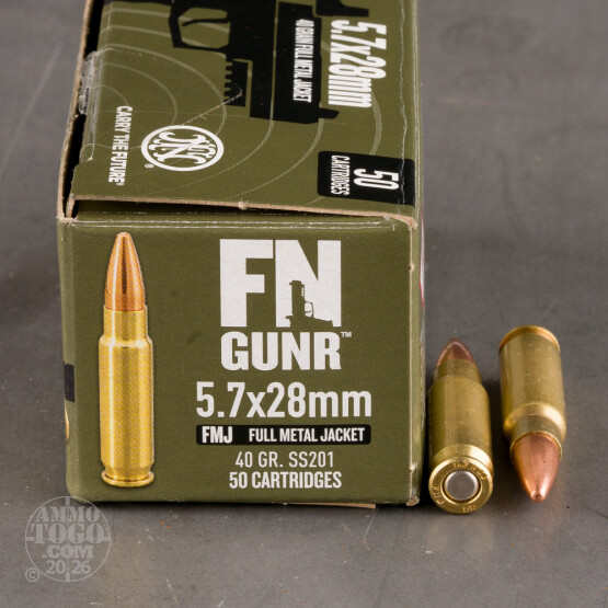 500rds – 5.7x28mm FN Herstal 40gr. FMJ Ammo
