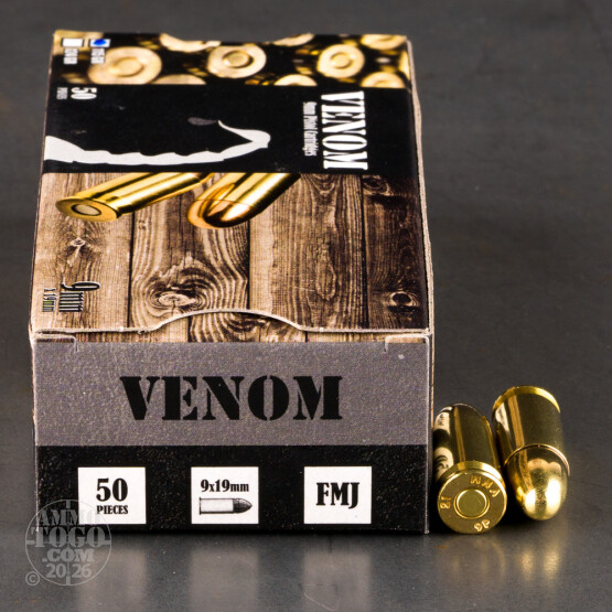 1000rds – 9mm Venom 115gr. FMJ Ammo