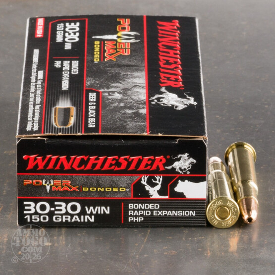 20rds - 30-30 Winchester 150gr. Power Max Bonded Protected Hollow Point Ammo