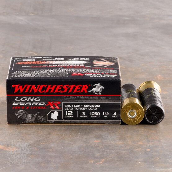 10rds - 12 Gauge Winchester Long Beard XR 3" 1-7/8 Ounce #4 Shot Ammo